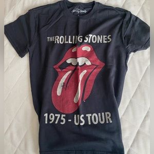 The Rolling Stones 1975 US Tour Band T-Shirt Size S